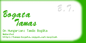 bogata tamas business card